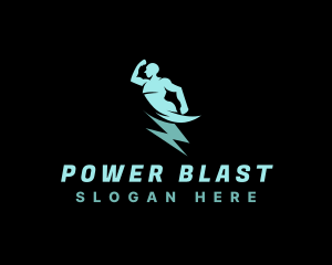 Human Power Electricity logo design