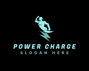 Human Power Electricity logo design