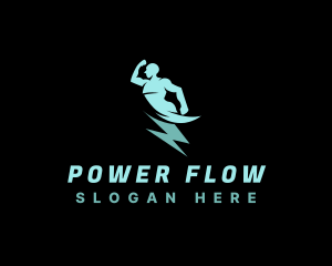 Human Power Electricity logo design