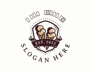 Vintage - Gelato Ice Cream logo design