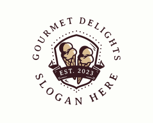 Gelato Ice Cream logo design