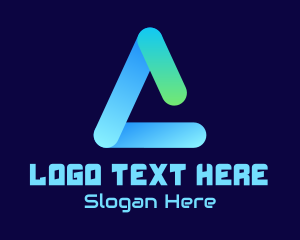 Startup Software Letter A logo design