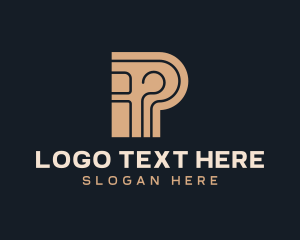 Firm - Corporation Business Letter P logo design