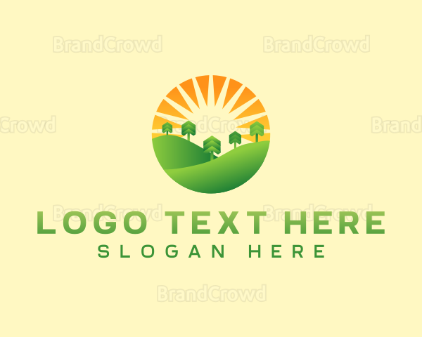 Landscaping Tree Lawn Logo