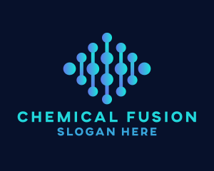 Chemistry - Hexagon Science Molecule logo design