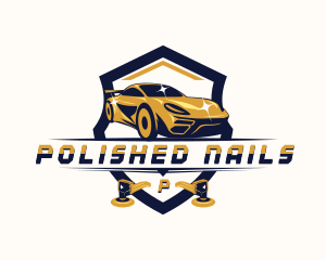 Polisher Auto Detailing logo design