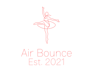 Pink Ballet Instructor  logo design