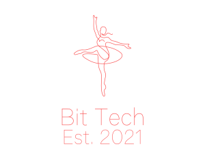 Pink Ballet Instructor  logo design