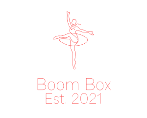 Pink Ballet Instructor  logo design