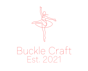 Pink Ballet Instructor  logo design