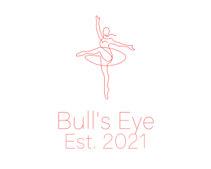 Pink Ballet Instructor  logo design