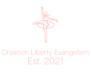 Pink Ballet Instructor  logo design