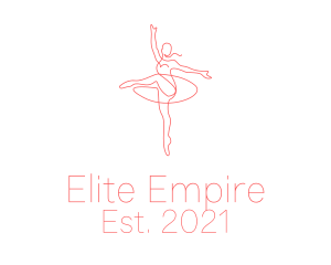 Pink Ballet Instructor  logo design