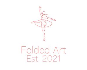 Pink Ballet Instructor  logo design