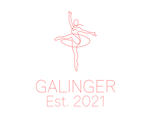 Pink - Pink Ballet Instructor logo design