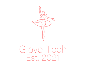 Pink Ballet Instructor  logo design