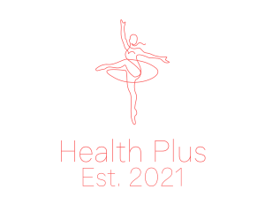 Pink Ballet Instructor  logo design