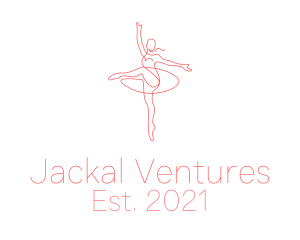 Pink Ballet Instructor  logo design