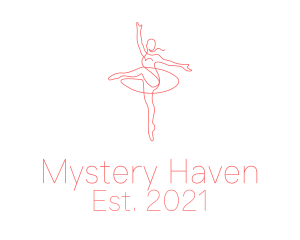 Pink Ballet Instructor  logo design