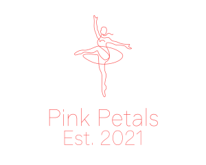 Pink - Pink Ballet Instructor logo design