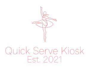 Pink Ballet Instructor  logo design