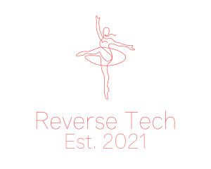 Pink Ballet Instructor  logo design