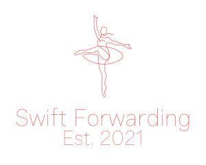 Pink Ballet Instructor  logo design