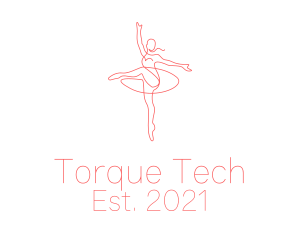 Pink Ballet Instructor  logo design