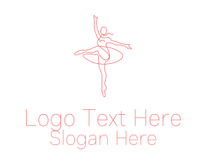 Pink Ballet Instructor  Logo