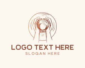 Hand Drawn - Hand Clay Pottery logo design