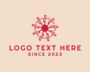 Hippie - Mayan Culture Symbol logo design