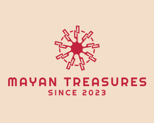 Mayan - Mayan Culture Symbol logo design