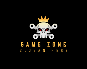 Skull Head Casino logo design