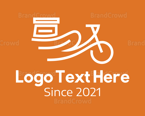 Package Delivery Bike Logo