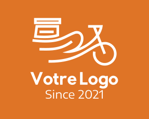 Vehicle - Package Delivery Bike logo design