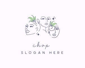 Eco Friendly - Natural Woman Beauty logo design