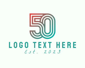 1950 - Gradient Retro 50s logo design