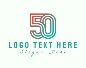 Gradient Retro 50s Logo