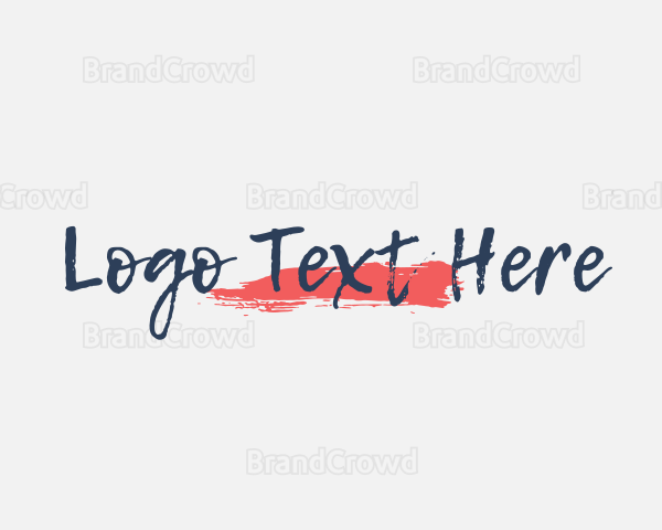 Hipster Brush Brand Logo