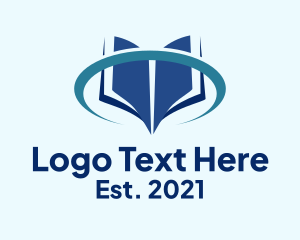 Online Library - Book Online Learning logo design