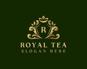 Royal Floral Crest logo design