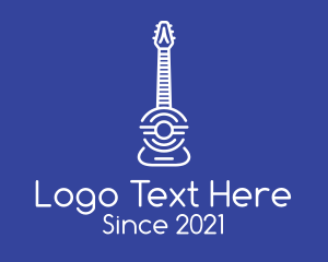 Music Tutor - Guitar Instrument Musical logo design