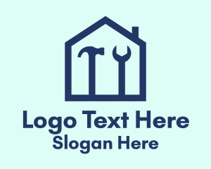 Minimalist House Tools Logo