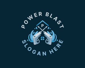 Sanitation Power Washer logo design