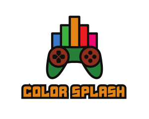 Colorful Gaming Stats logo design