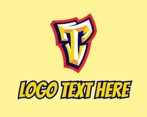 Letter T - Graffiti Letter T logo design