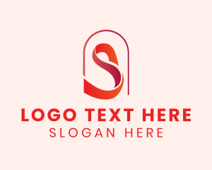 Company - Ribbon Arch Letter S logo design