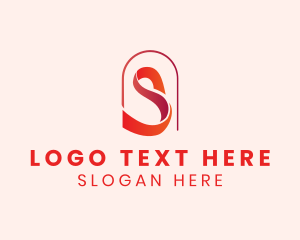 Firm - Ribbon Arch Letter S logo design