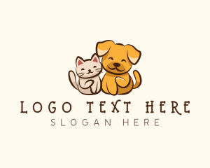 Domesticated - Dog Cat Pet logo design