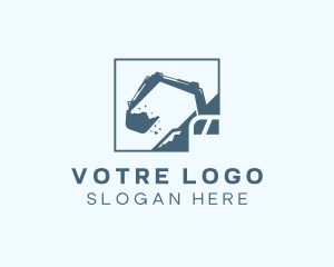 Industrial Construction Demolition  Logo